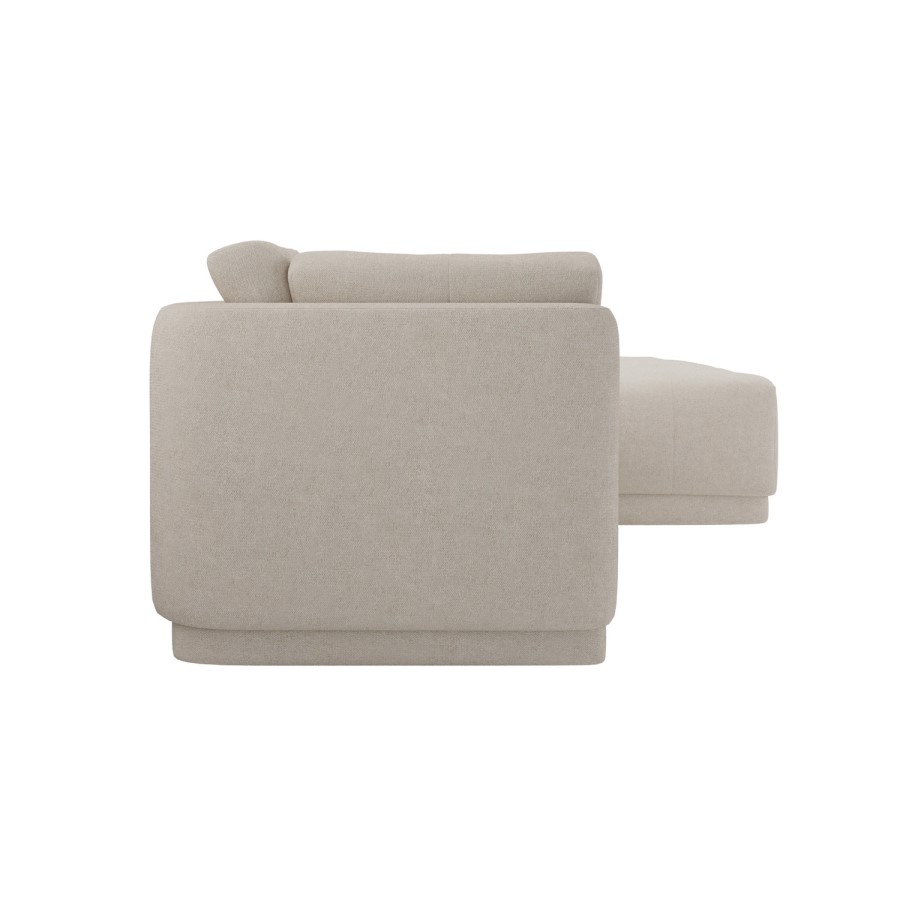 Right Hand Chaise Sofa in Beige - Arden