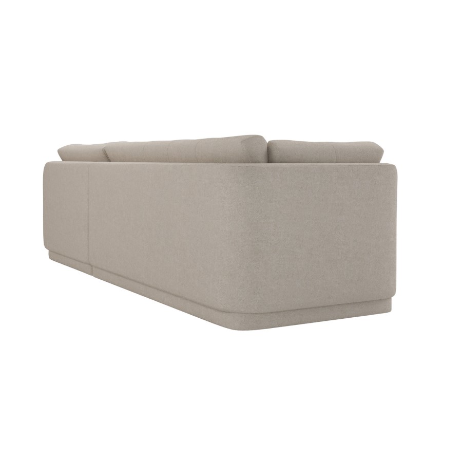 Right Hand Chaise Sofa in Beige - Arden