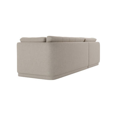 Left Hand Chaise Sofa in Beige - Arden