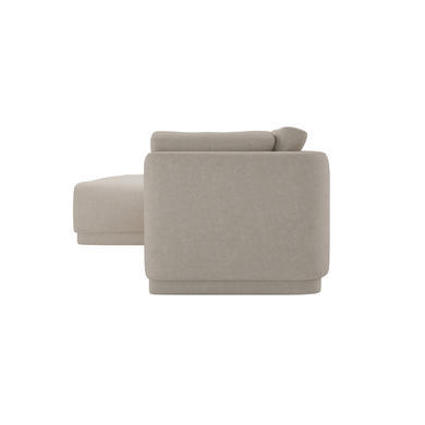 Left Hand Chaise Sofa in Beige - Arden
