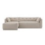 Left Hand Chaise Sofa in Beige - Arden