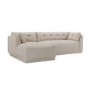 Left Hand Chaise Sofa in Beige - Arden