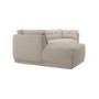 Left Hand Chaise Sofa in Beige - Arden