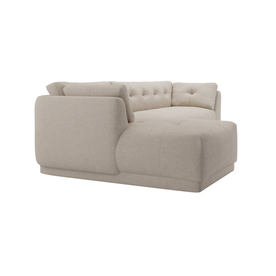 Left Hand Chaise Sofa in Beige - Arden