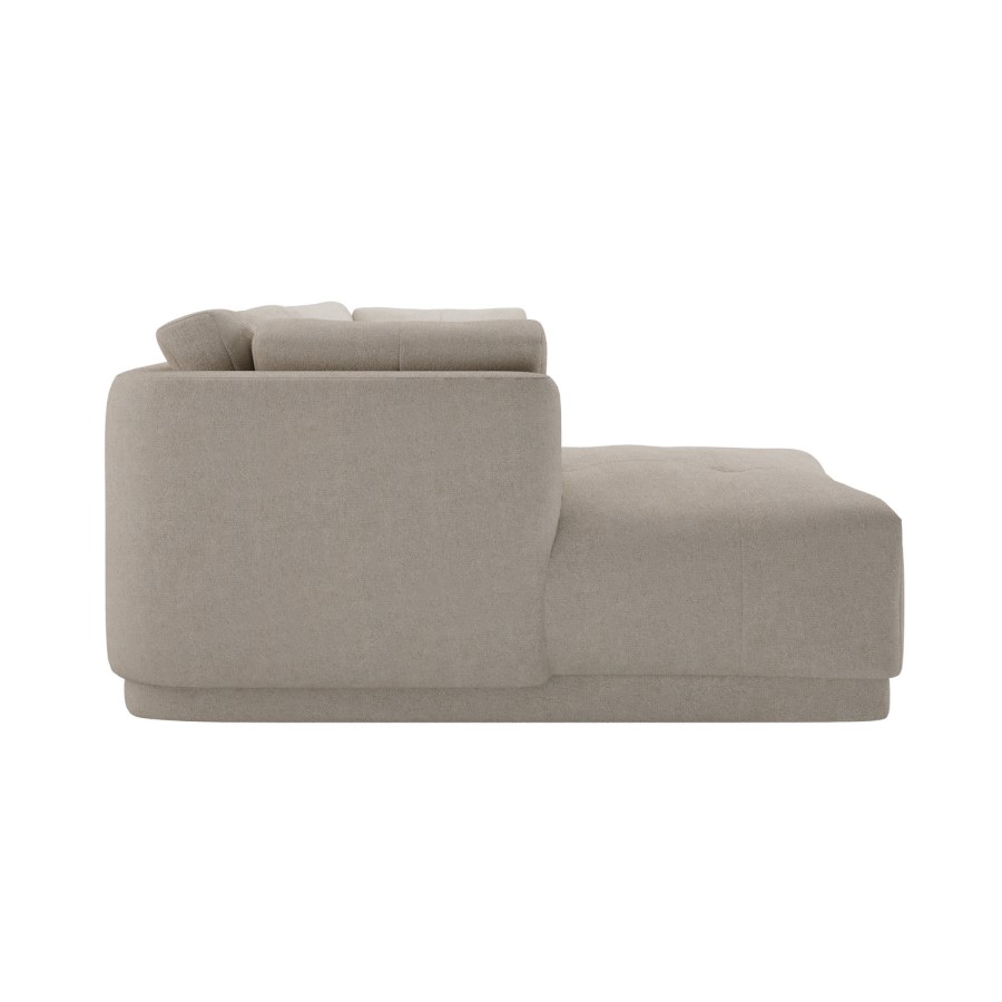 Left Hand Chaise Sofa in Beige - Arden