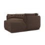 Right Hand Chaise Sofa in Brown - Arden