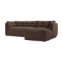 Right Hand Chaise Sofa in Brown - Arden