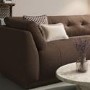 Right Hand Chaise Sofa in Brown - Arden