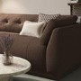 Left Hand Chaise Sofa in Brown - Arden