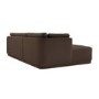 Left Hand Chaise Sofa in Brown - Arden