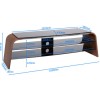 Alphason ADSP1600-WAL Spectrum TV Stand for up to 70&quot; TVs - Walnut