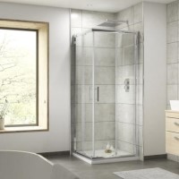 900 x 900 Corner Entry Sliding Shower Enclosure - 6mm Glass - Fiji