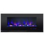 GRADE A1 - AmberGlo Wall Hanging Electric Fire with LED Light Effect