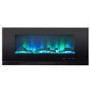 GRADE A1 - AmberGlo Wall Hanging Electric Fire with LED Light Effect