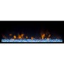 GRADE A1 - AmberGlo Wall Hanging Electric Fire with LED Light Effect