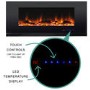 GRADE A1 - AmberGlo Wall Hanging Electric Fire with LED Light Effect
