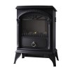 GRADE A1 - AmberGlo Electric Wood Burning Stove Fire - Black