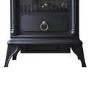 GRADE A1 - AmberGlo Electric Wood Burning Stove Fire - Black