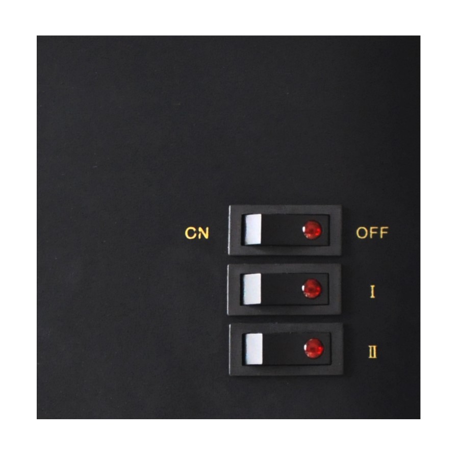 GRADE A1 - AmberGlo Electric Wood Burning Stove Fire - Black