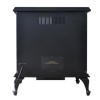 GRADE A1 - AmberGlo Large Double Door Electric Stove in Black