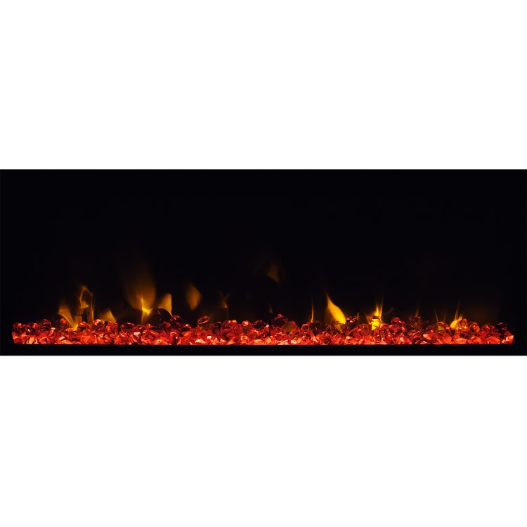 GRADE A1 - AmberGlo Wall Hanging Electric Fire with LED Light Effect