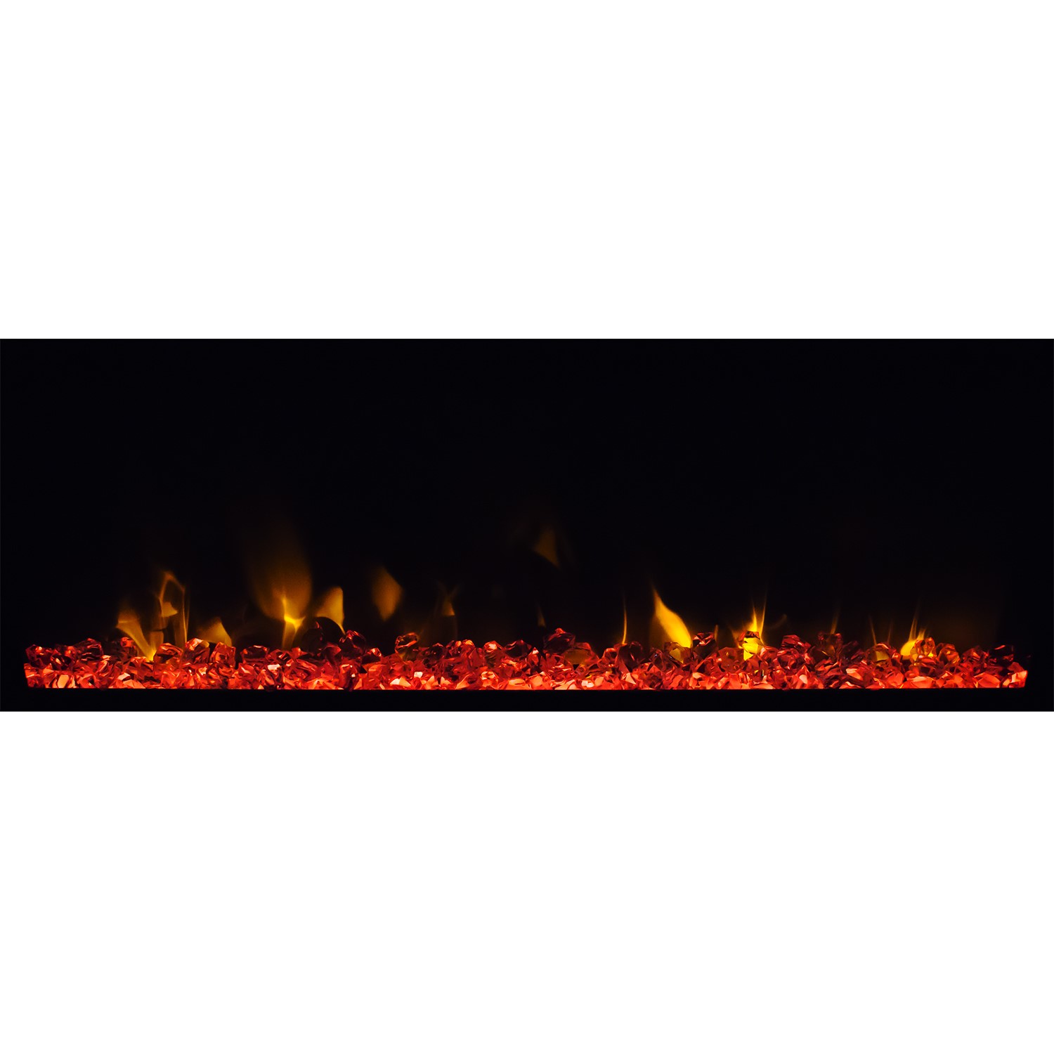 GRADE A1 - AmberGlo Wall Hanging Electric Fire with LED Light Effect ...