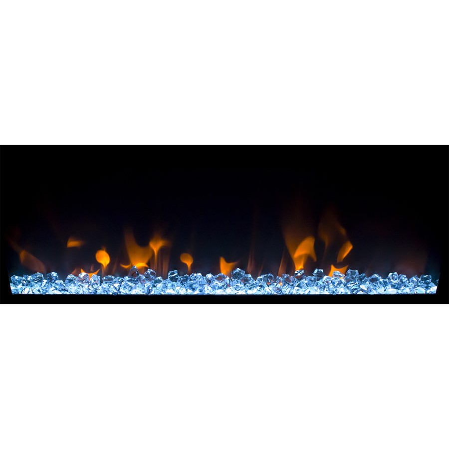 GRADE A1 - AmberGlo Wall Hanging Electric Fire with LED Light Effect