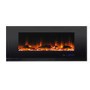 GRADE A1 - AmberGlo Wall Hanging Electric Fire with LED Light Effect