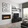 GRADE A1 - AmberGlo Wall Hanging Electric Fire with LED Light Effect