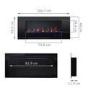 GRADE A1 - AmberGlo Wall Hanging Electric Fire with LED Light Effect