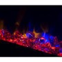 GRADE A1 - AmberGlo Wall Hanging Electric Fire with LED Light Effect