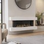 ONLY OPENED - White 52inch WiFi Enabled Wall Mounted Electric Fireplace - AmberGlo