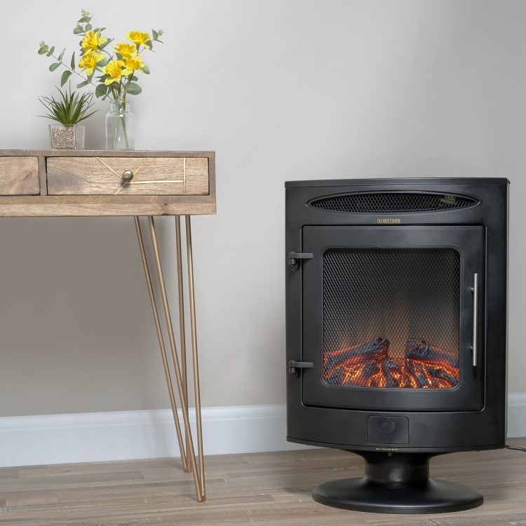 Electric Stove Heater in Black - Portable