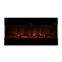 Black Wall Mounted Electric Fireplace with Open Front 42 Inch -  AmberGlo