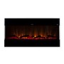Black Wall Mounted Electric Fireplace with Open Front 42 Inch -  AmberGlo