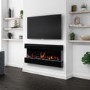 Black Wall Mounted Electric Fireplace 50 Inch - Amberglo