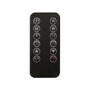 GRADE A2 - AmberGlo Mirrored Electric Wall Mounted Fire in Black - 50 Inch