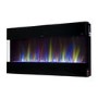 GRADE A3 - Black Wall Mounted Electric Fireplace 50 Inch - Amberglo