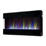 Black Wall Mounted Electric Fireplace 50 Inch - Amberglo