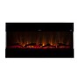 GRADE A3 - Black Wall Mounted Electric Fireplace 50 Inch - Amberglo