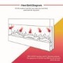 GRADE A3 - Black Wall Mounted Electric Fireplace 50 Inch - Amberglo
