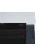 ONLY OPENED - White Wall Mounted Electric Fireplace Suite - 39 Inch - Amberglo
