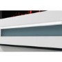 IMPERFECT - White Wall Mounted Electric Fireplace with LED Lights and  Storage Shelf 47 inch - Amberglo