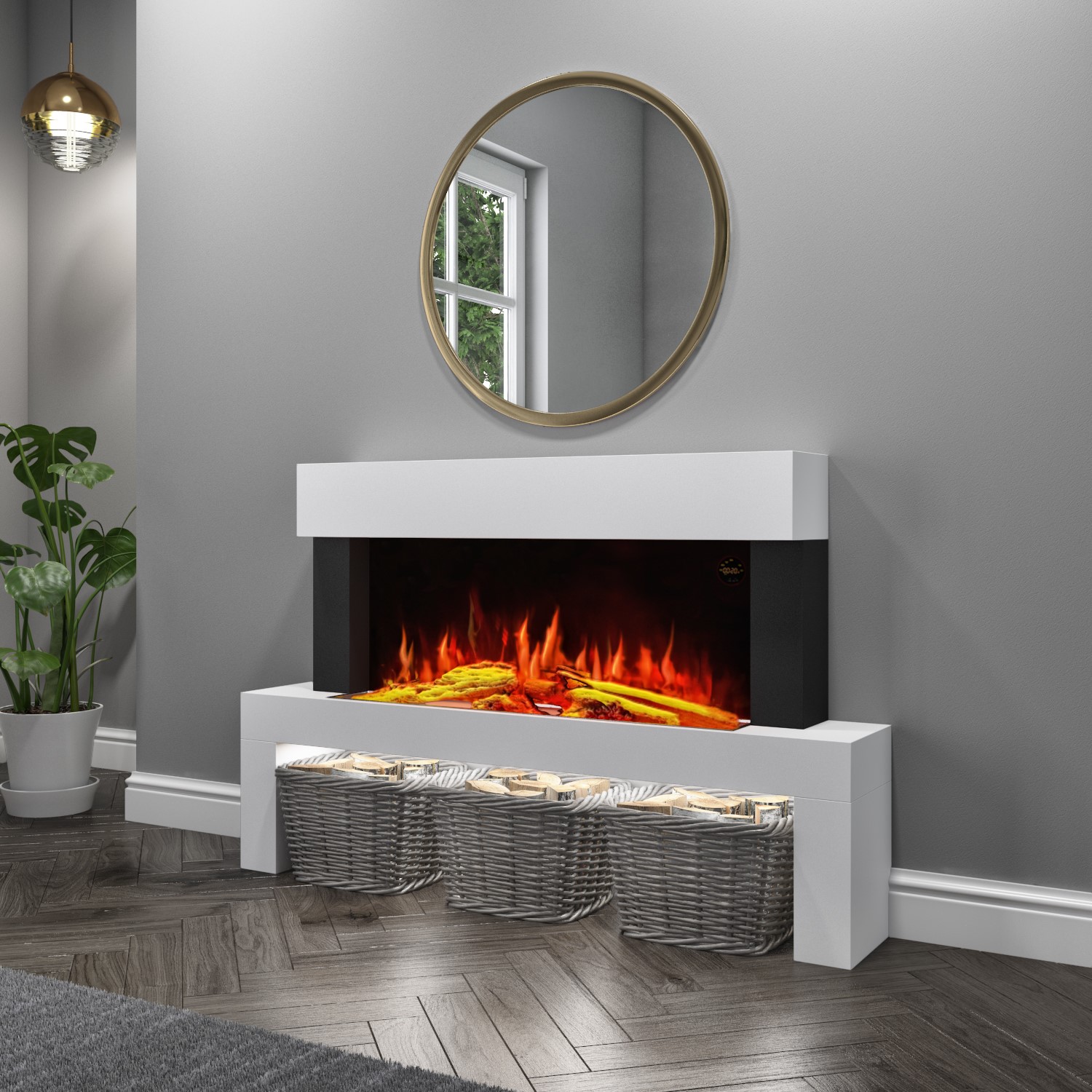 grade-a1-amberglo-white-floor-standing-electric-fireplace-suite-log