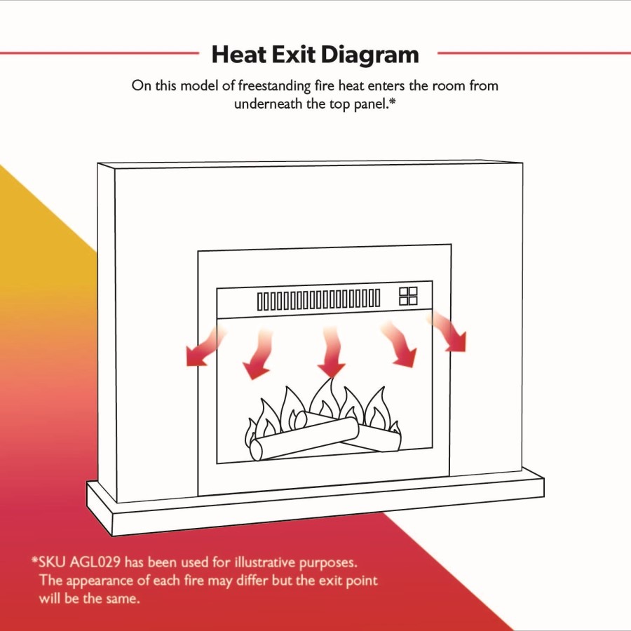 GRADE A1 - Freestanding White Electric Fireplace Suite with Metal Insert - Amberglo