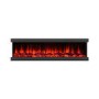 GRADE A1 - 60 Inch Black Inset Electric Media Wall Fireplace - AmberGlo