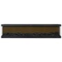 GRADE A3 - 60 Inch Black Inset Electric Media Wall Fireplace - AmberGlo