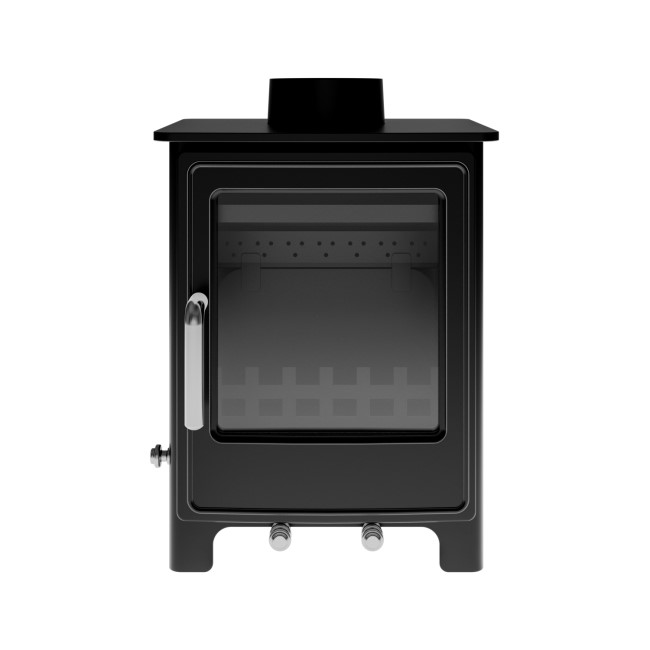 Black Cast Iron Wood Burning Stove 5kW - AmberGlo