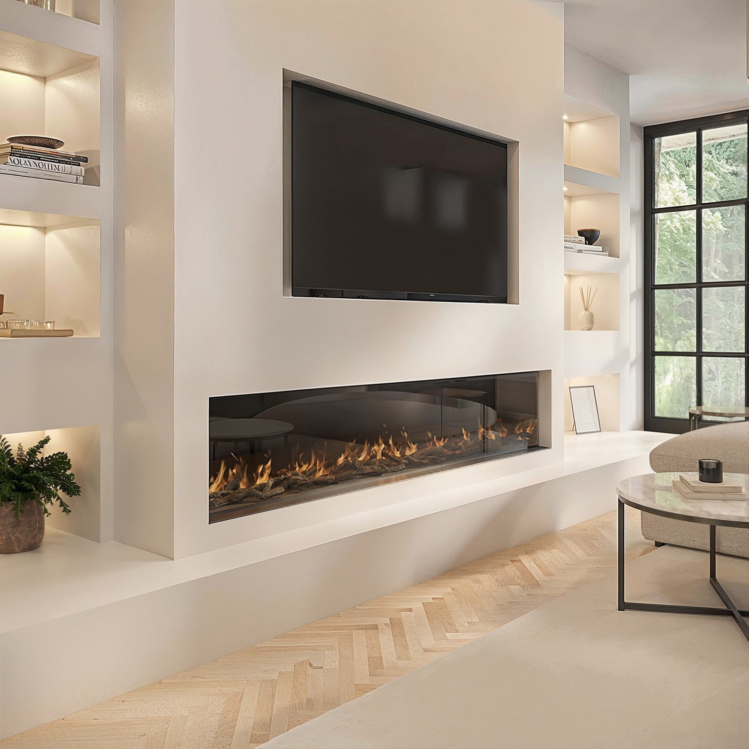 Electric Wall Fireplace Gas & Electric Media Wall Fireplaces