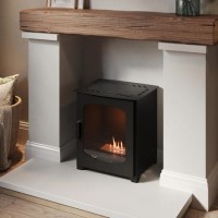 AmberGlo Matte Black Bio Ethanol Stove
